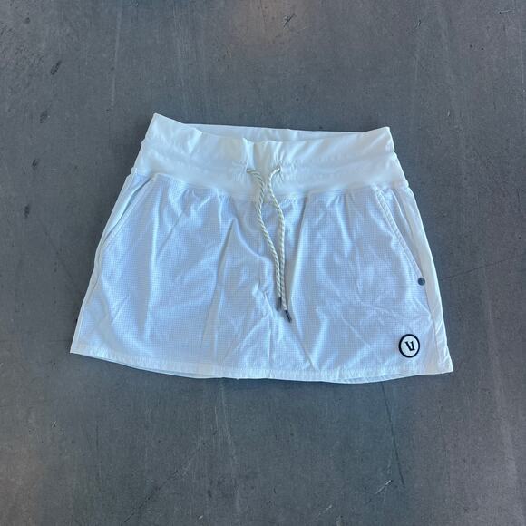 Vuori White Seabreeze Skirt Tennis Golf Athletic Mini Women's Size Small - Picture 1 of 5